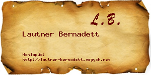 Lautner Bernadett névjegykártya